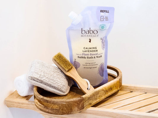 Calming Lavender Bubble Bath & Wash Refill Set