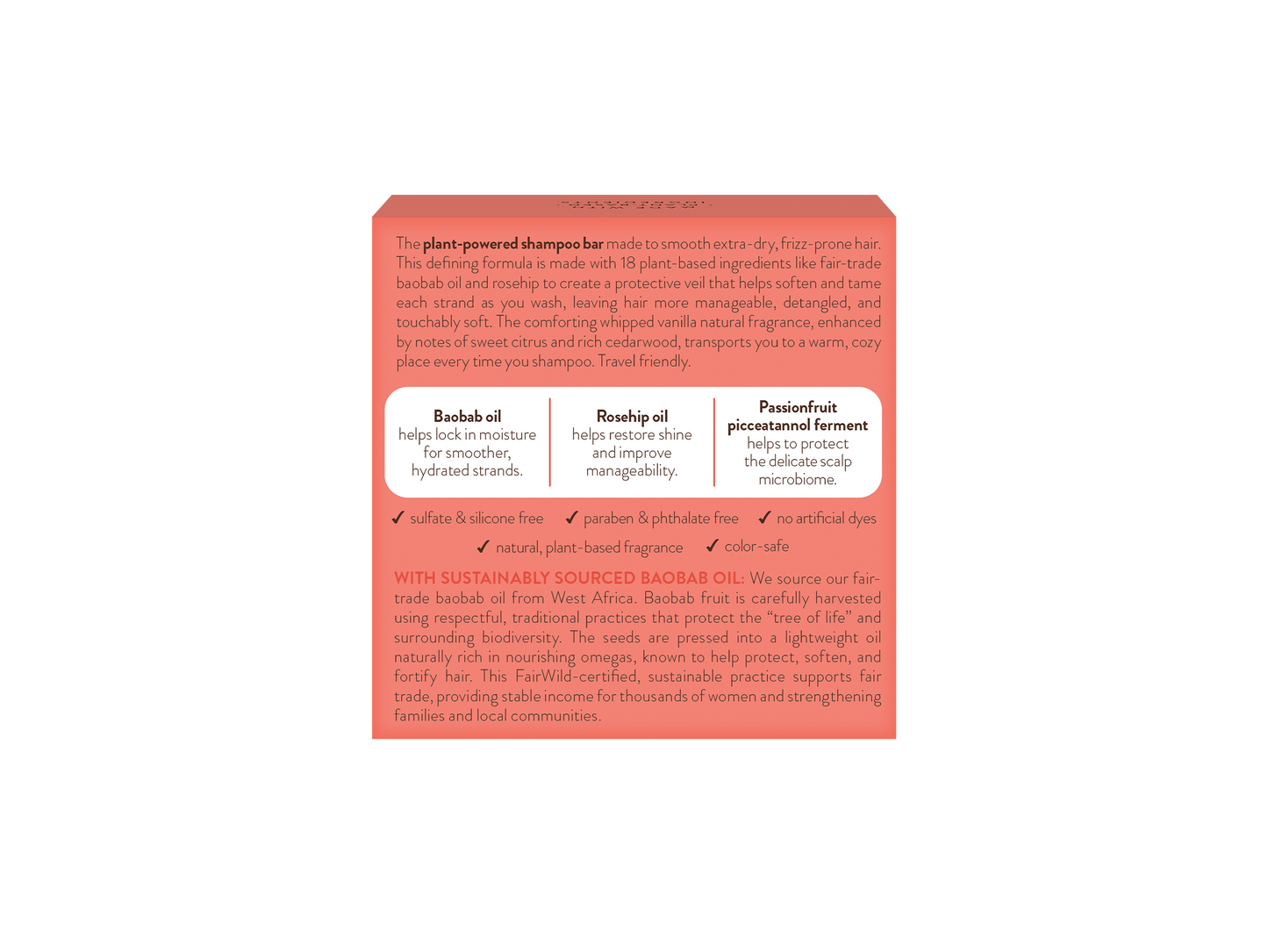 Defining Baobab & Rosehip Shampoo Bar