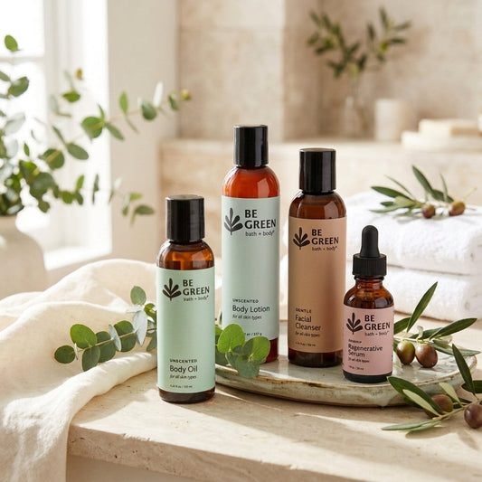 Natural EWG Verified Skincare Gift Set – Rosehip Serum, Cleanser & More