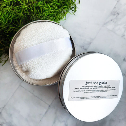 Just the Goods vegan talc-free + gluten-free body powder