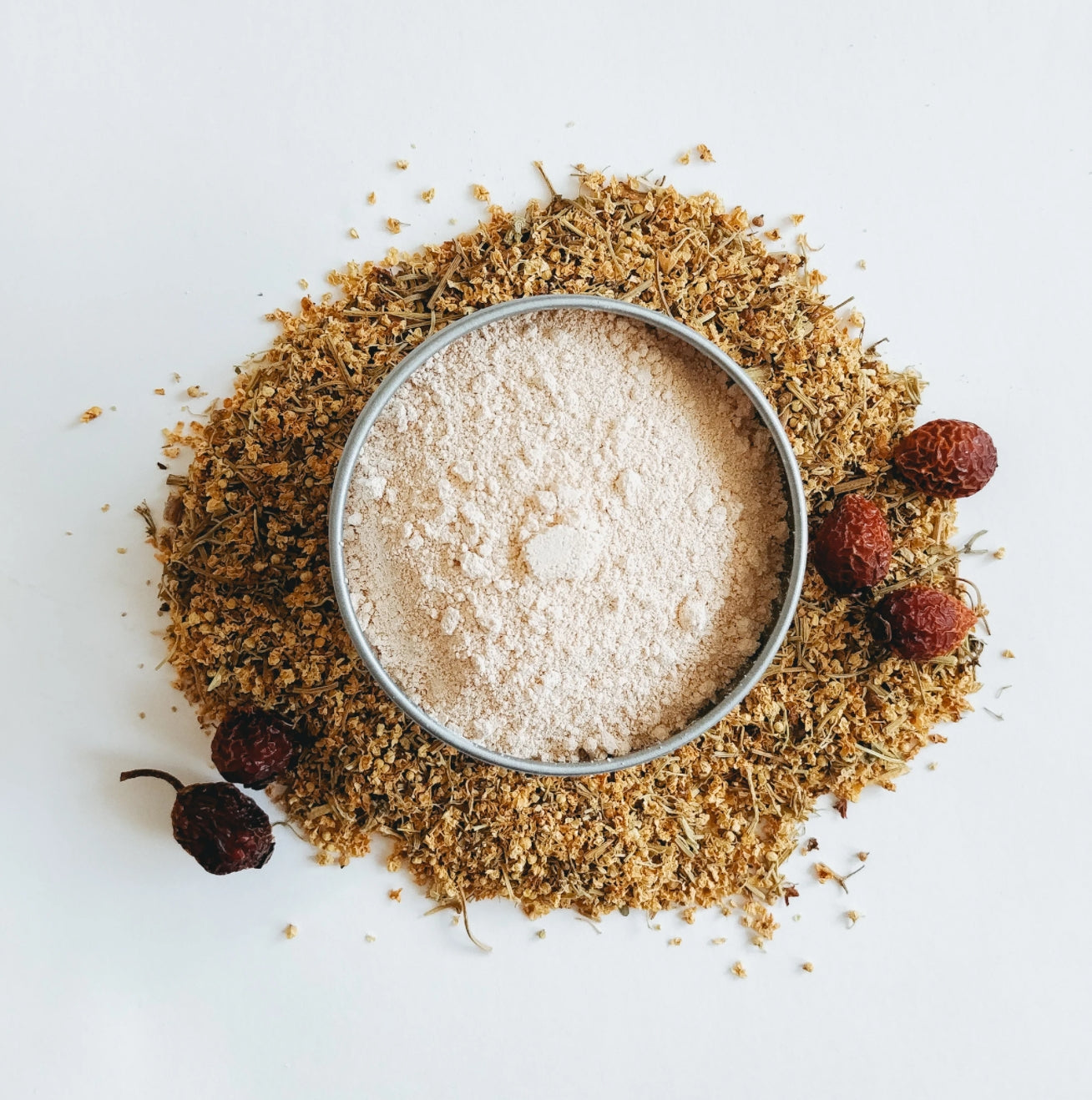 Just the Goods glow face mask with rosehip and elder flower