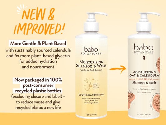 Moisturizing Oat & Calendula Shampoo & Wash Duo - 16 oz