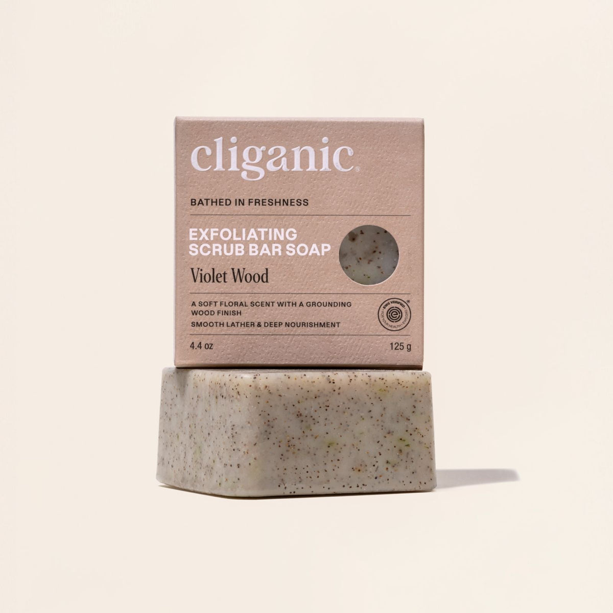 Exfoliating Scrub Bar Soap Duo - Violet Wood & Cypress Neroli