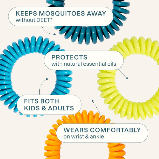 Mosquito Repellent Bracelets, Neutral Colors