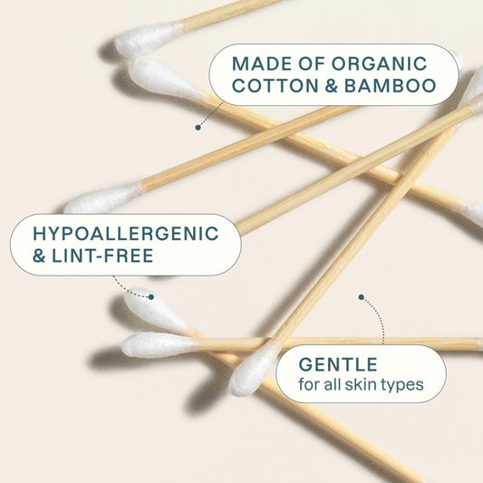 Organic Cotton Swabs - Bamboo