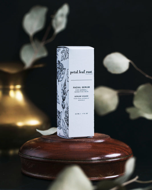 petal, leaf, root. by Just the Goods facial serum for oily skin