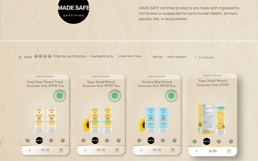 Insight benefit: locked certification badges on product cards