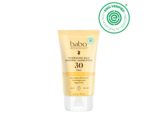 Hydrating Milk Mineral Face Sunscreen SPF30
