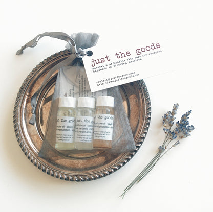 Just the Goods vegan perfume + aromatherapeutic oils