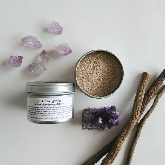Just the Goods vegan face mask for oily/congested skin