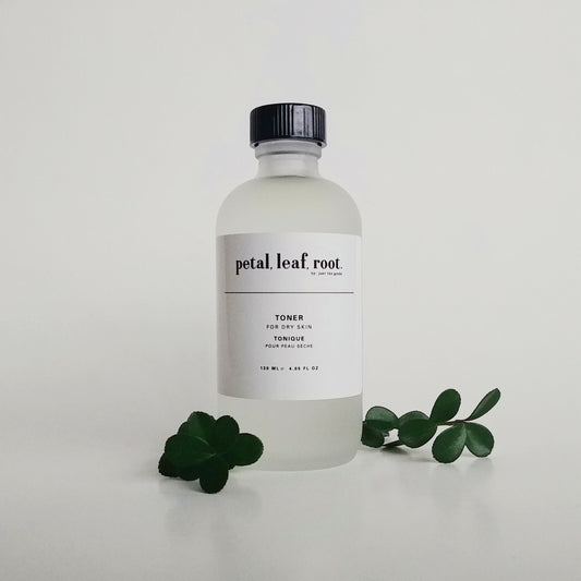 petal, leaf, root. by Just the Goods facial toner for dry skin (alcohol-free)