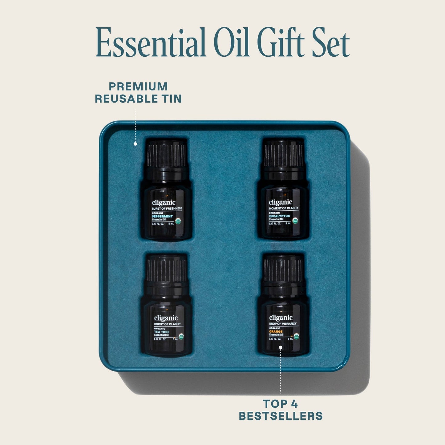 4-Piece Essential Oil Aromatherapy Set