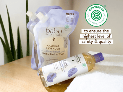 Calming Lavender Bubble Bath & Body Wash Refill Set