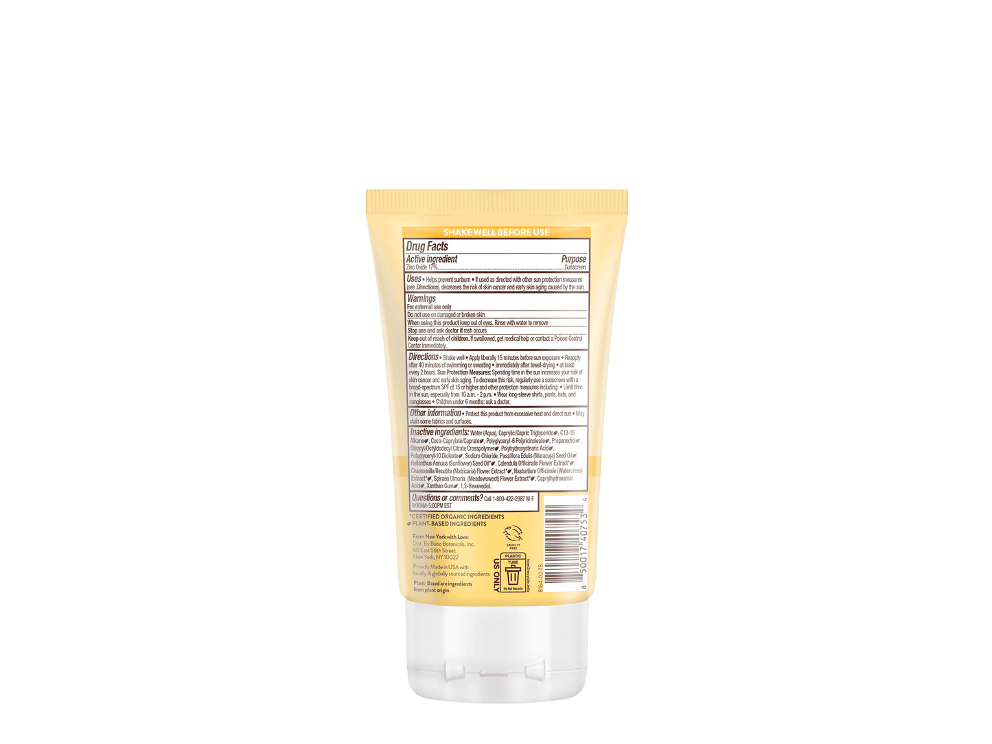 Hydrating Milk Mineral Face Sunscreen SPF30