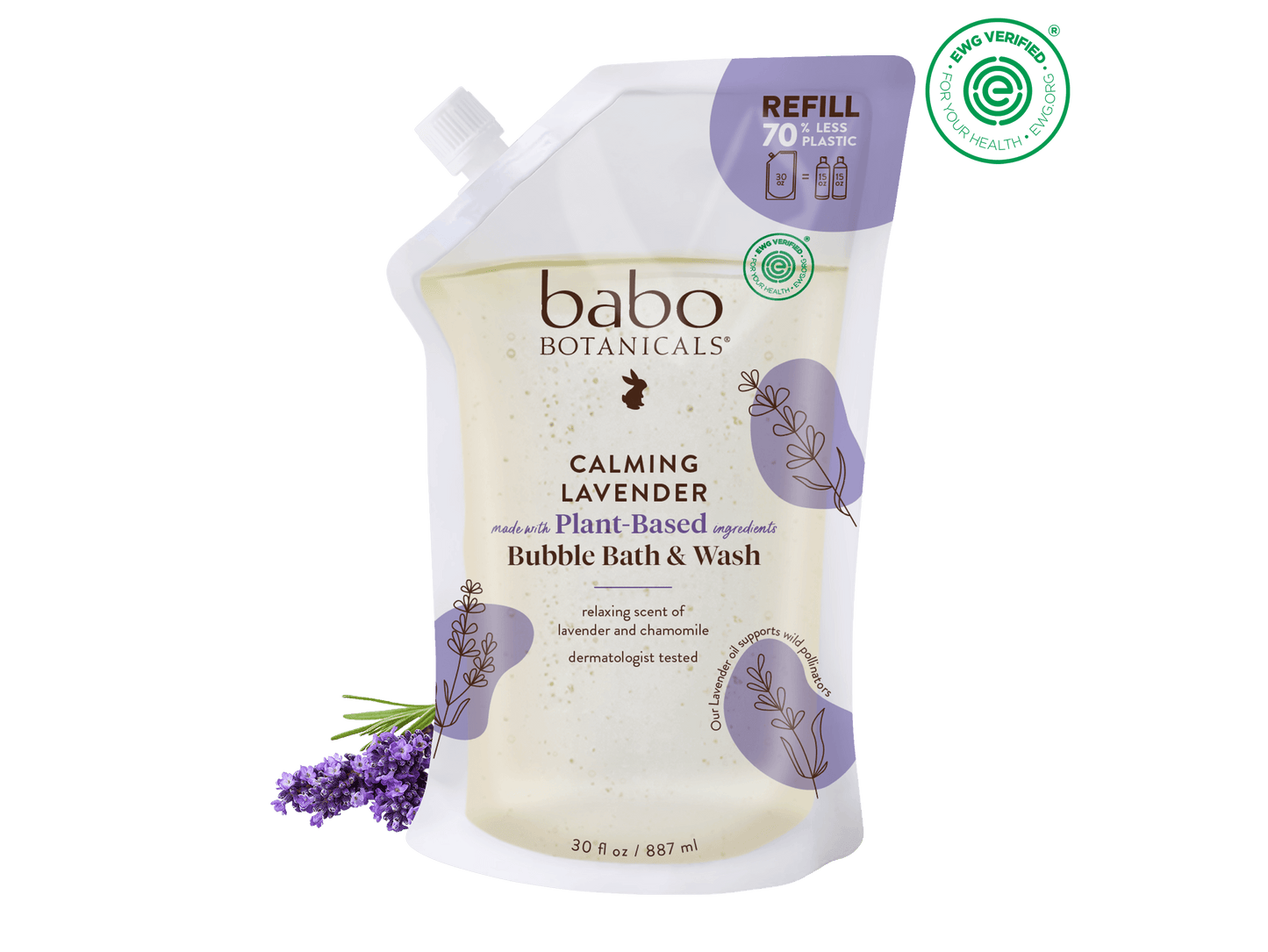 Calming Lavender Bubble Bath & Wash