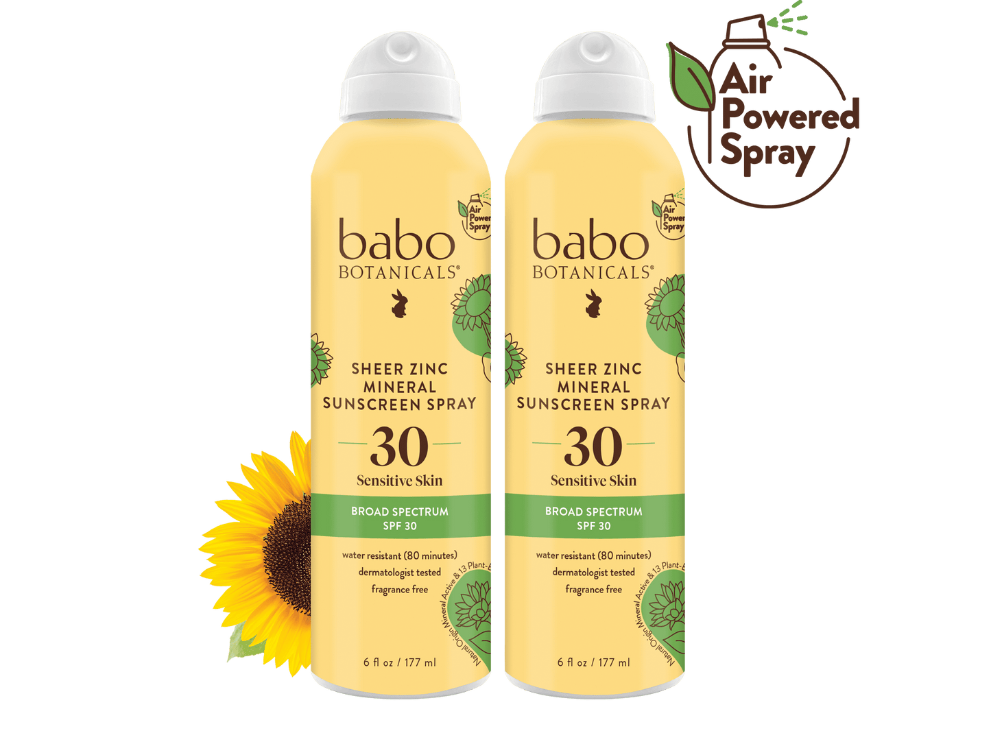 Sheer Zinc Mineral Sunscreen Spray SPF30 Duo