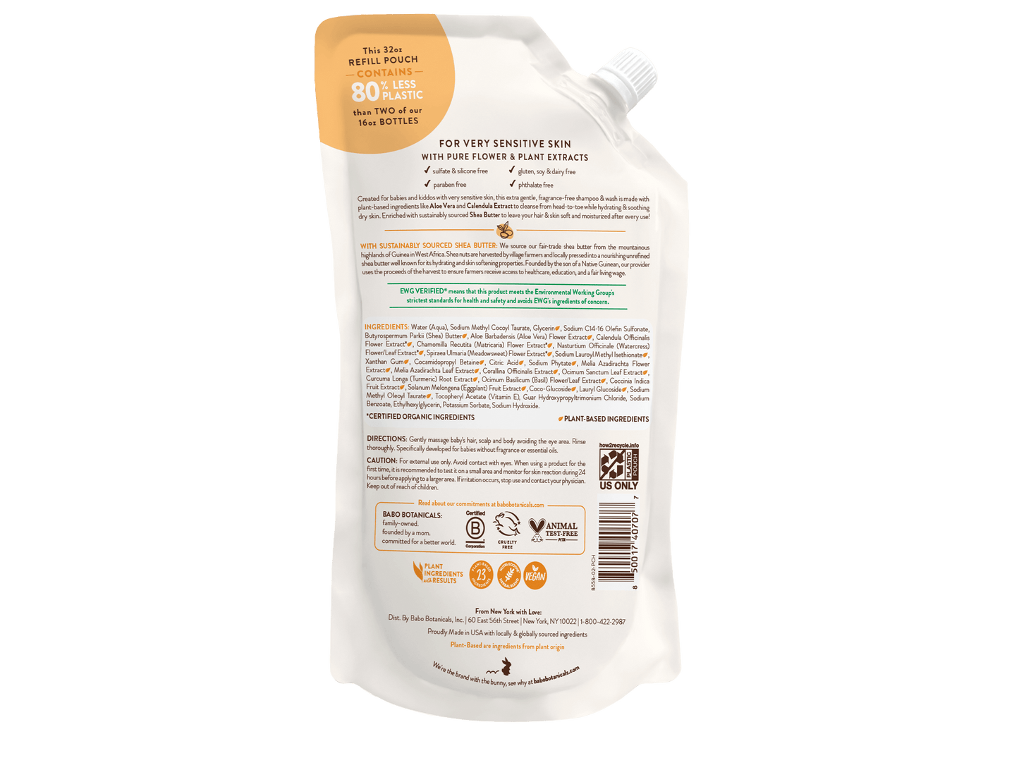 Sensitive Baby Shampoo & Refill Set