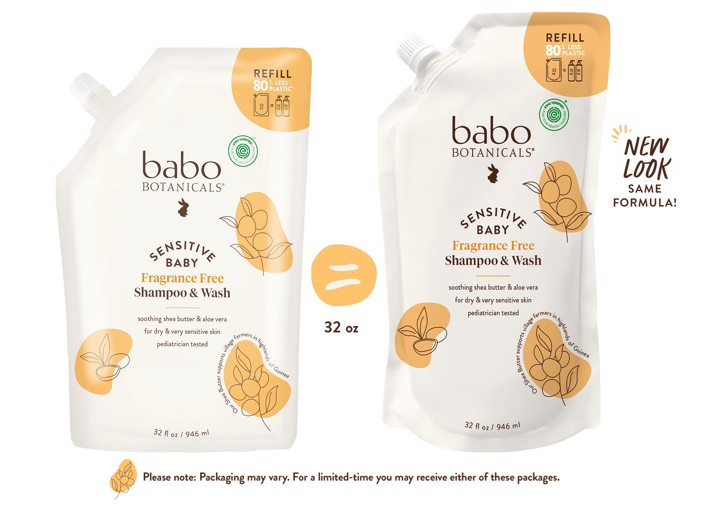 Sensitive Baby Shampoo & Refill Set