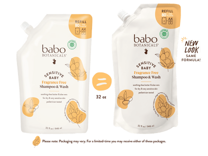 Sensitive Baby Shampoo & Refill Set