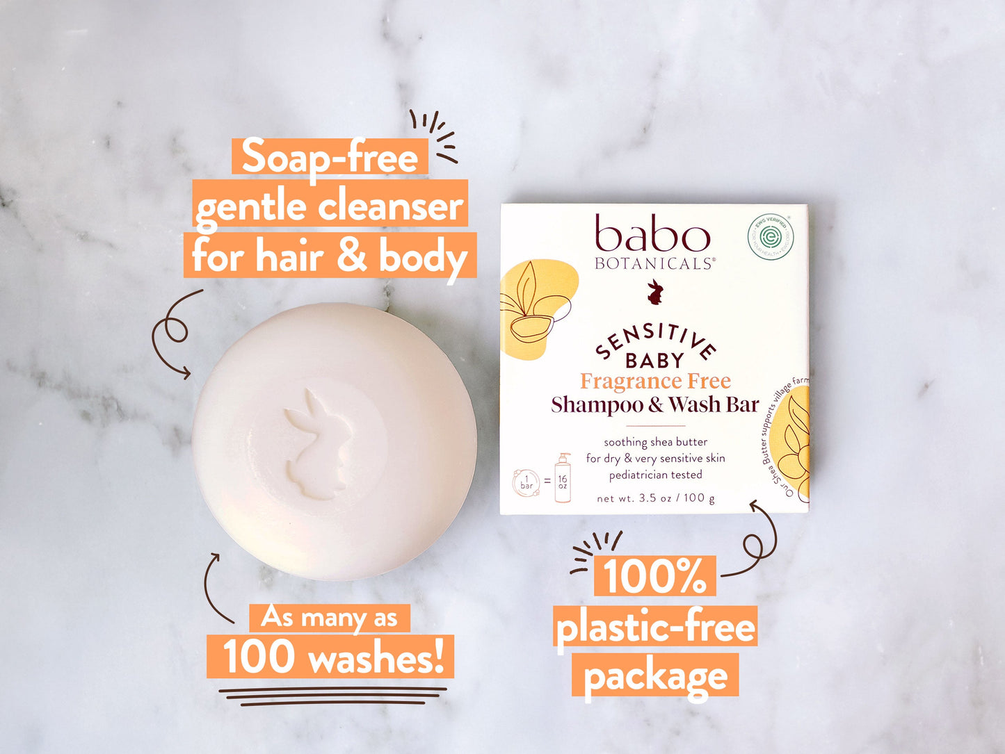 Sensitive Baby Shampoo & Wash Bar