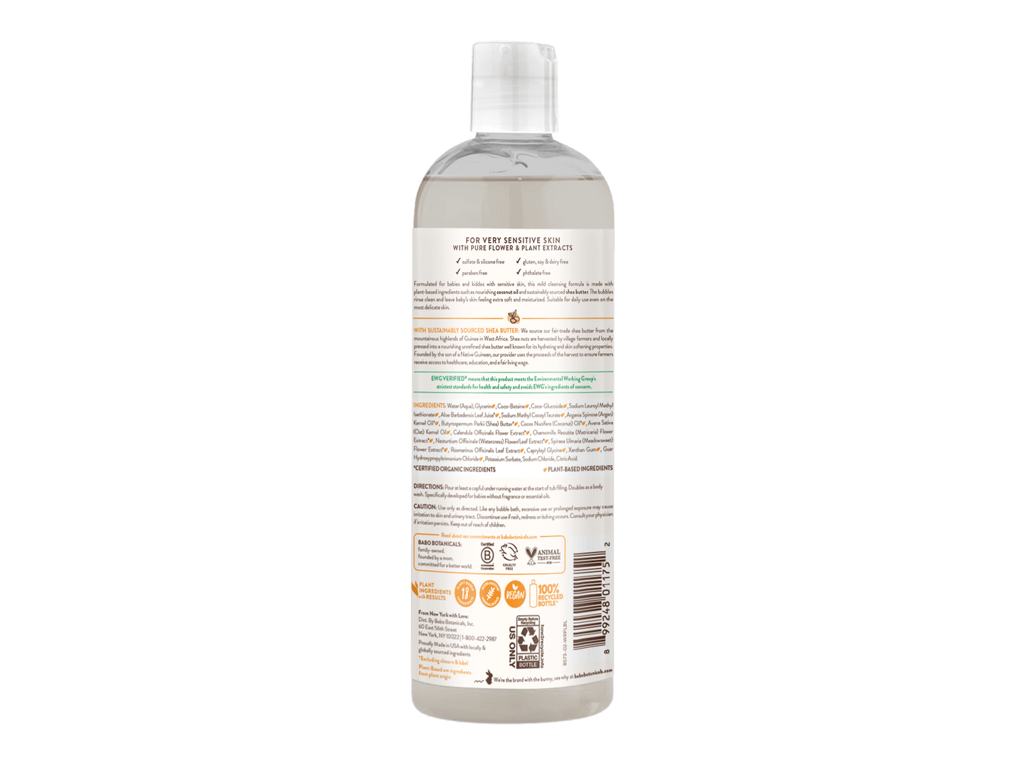Sensitive Baby Bubble Bath & Wash