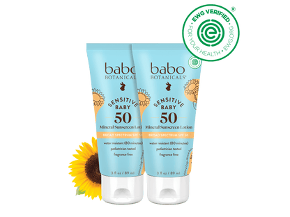 Sensitive Baby Mineral Sunscreen Lotion SPF50 Duo