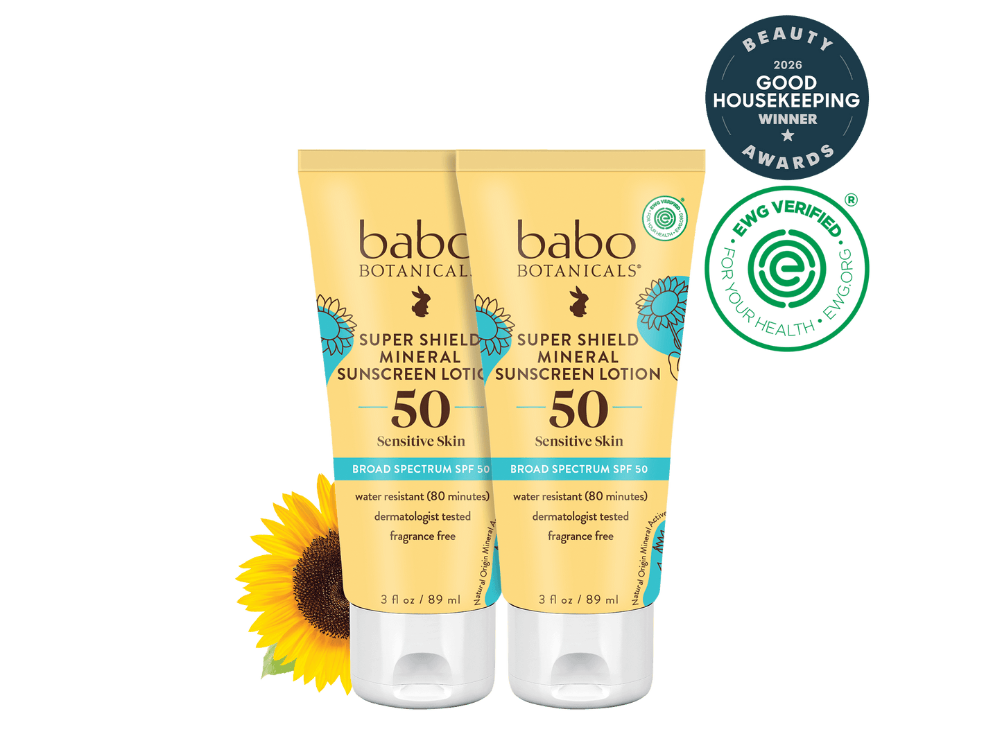 Super Shield Mineral Sunscreen Lotion SPF50 Duo