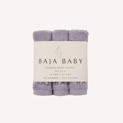 Bamboo/Cotton Wash Cloths | 3 Pack