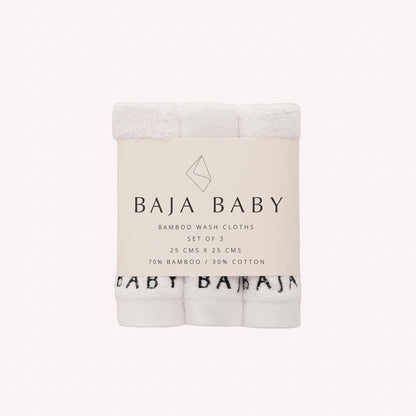 Bamboo/Cotton Wash Cloths | 3 Pack