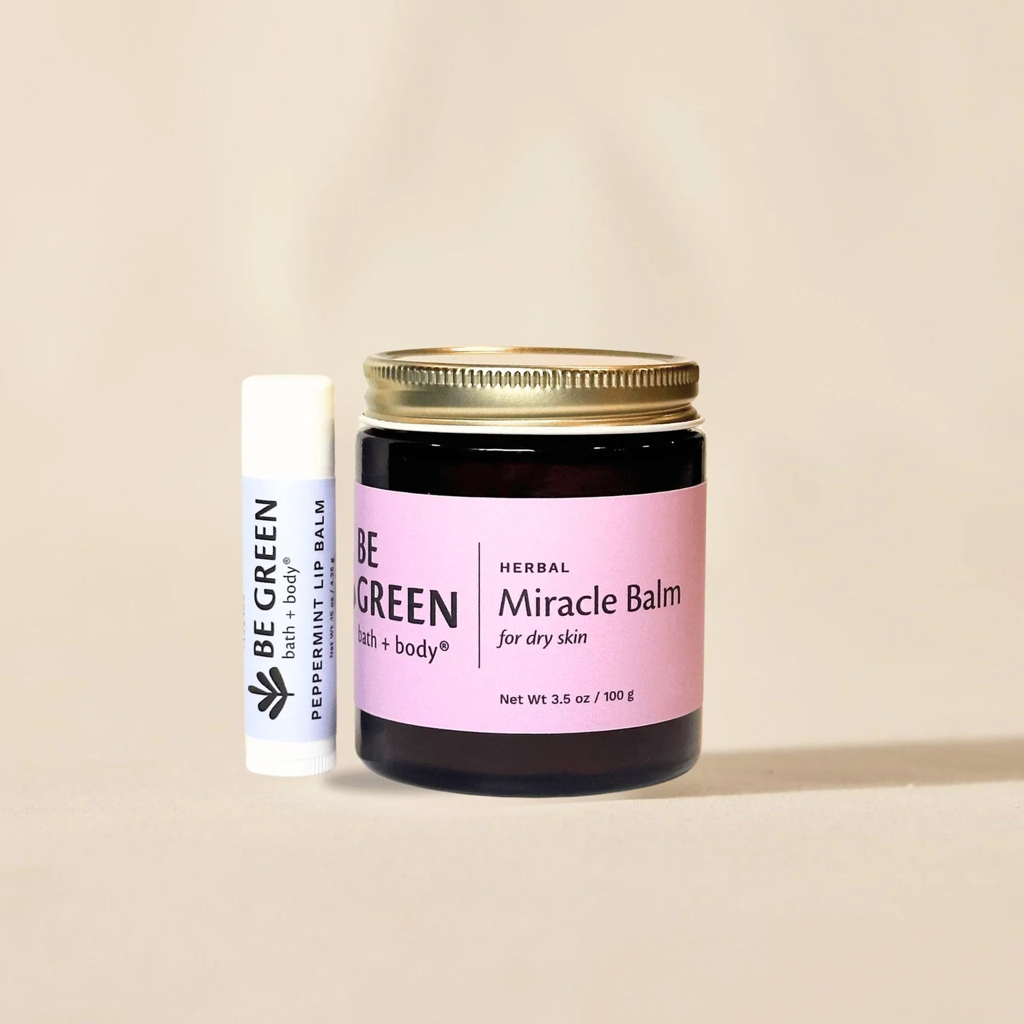 Herbal Miracle Balm and Lip Balm Gift Set