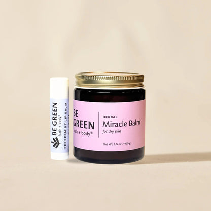 Herbal Miracle Balm and Lip Balm Gift Set
