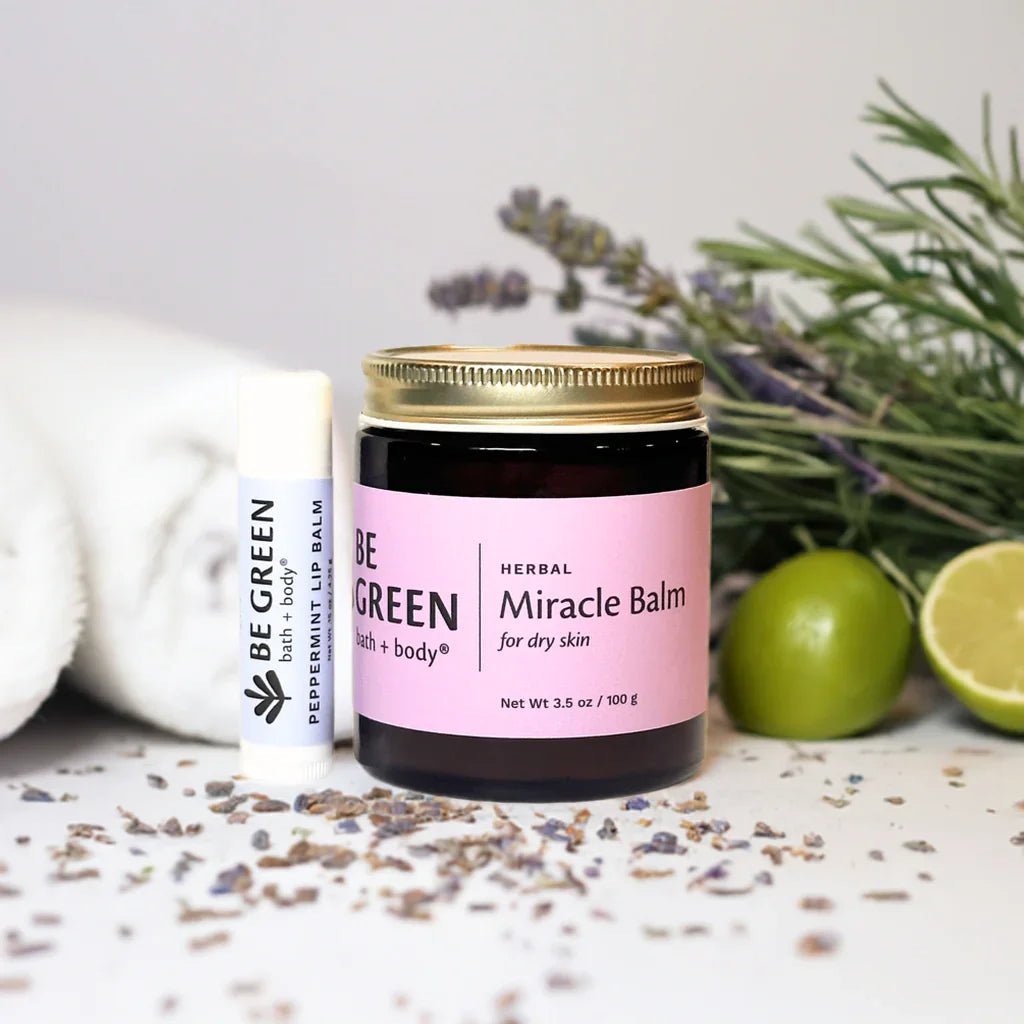 Herbal Miracle Balm and Lip Balm Gift Set