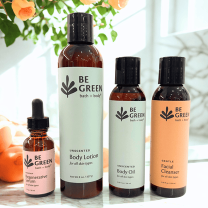 Natural EWG Verified Skincare Gift Set – Rosehip Serum, Cleanser & More