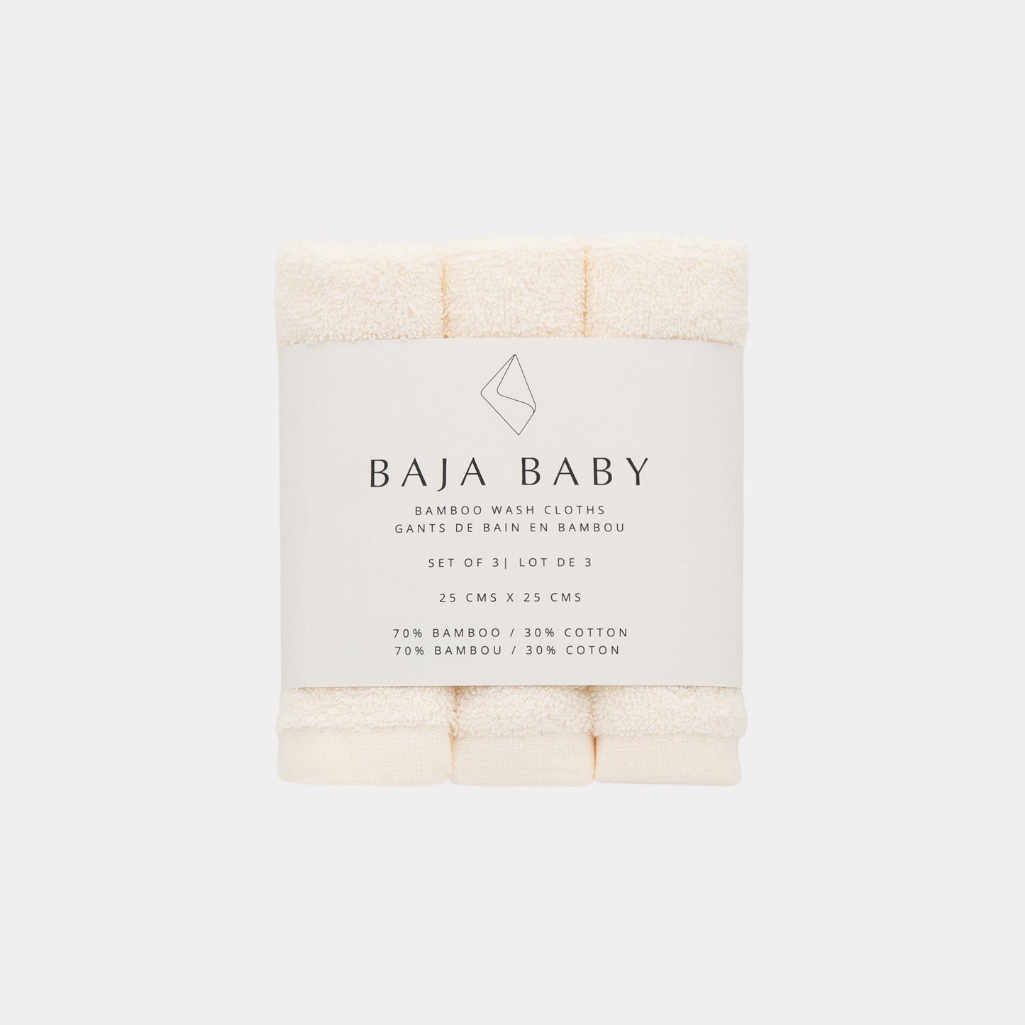 Bamboo/Cotton Wash Cloths | 3 Pack