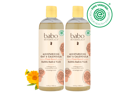 Moisturizing Oat & Calendula Bubble Bath & Wash Duo