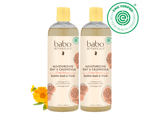 Moisturizing Oat & Calendula Bubble Bath & Wash Duo