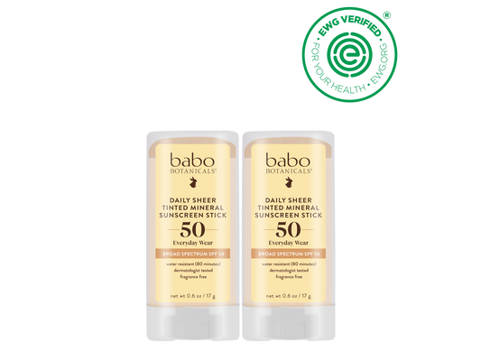 Daily Sheer Mineral Tinted Sunscreen Stick SPF50 Duo