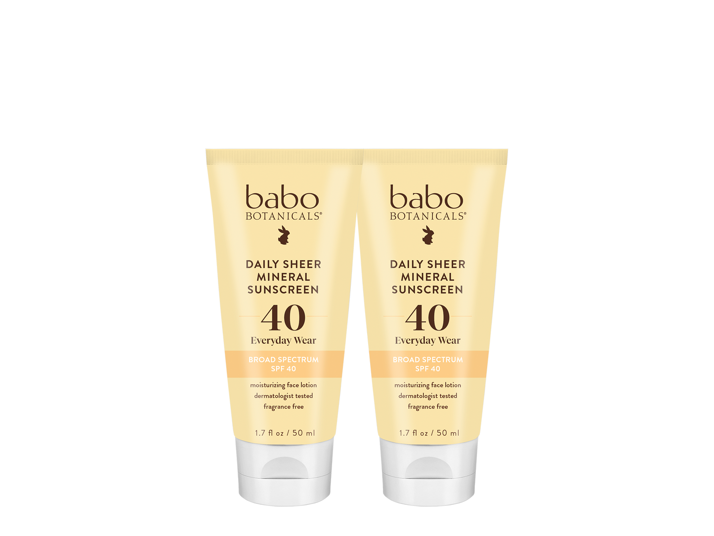 Daily Sheer Mineral Sunscreen Lotion SPF40 Duo