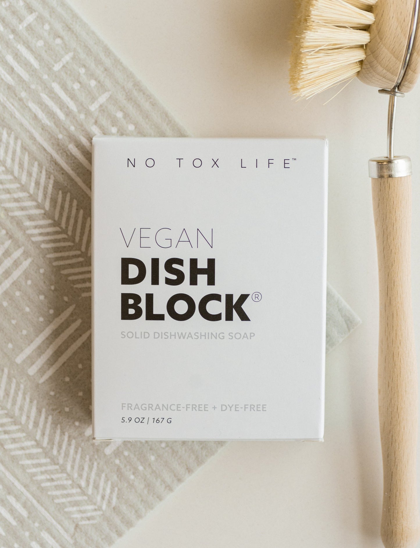 DISH BLOCK® solid dish soap - 6 oz (170g) bars - Pack of 4 - No Tox Life®