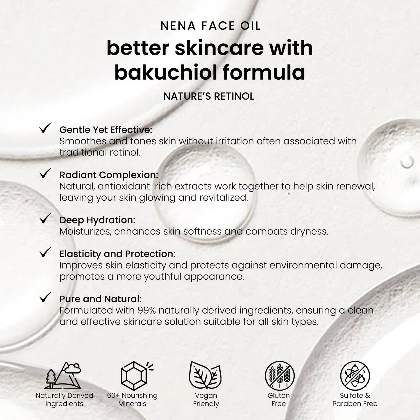 Face Oil - Formulated with Bakuchiol