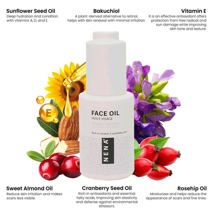 Face Oil - Formulated with Bakuchiol