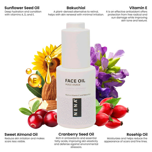 Face Oil - Formulated with Bakuchiol