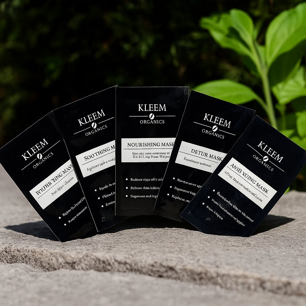 5 PACK FACE MASKS SET