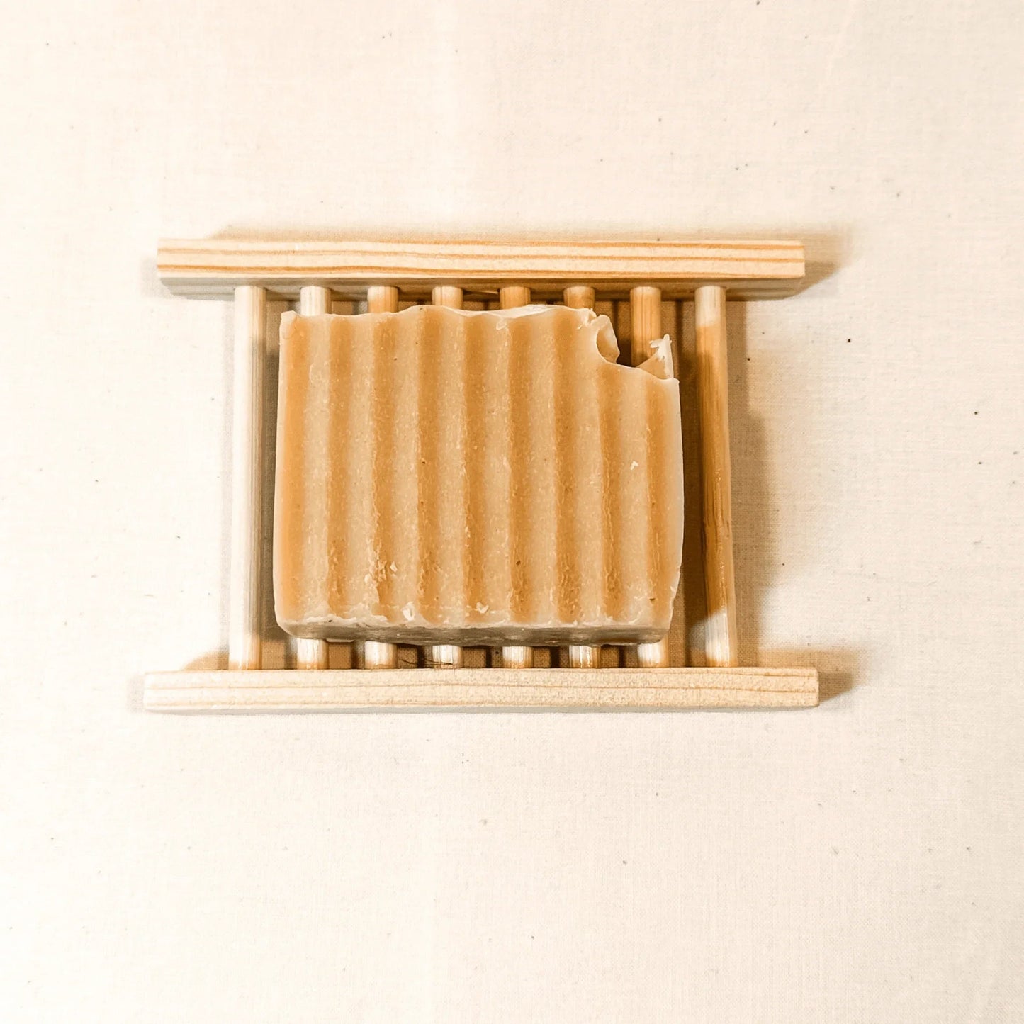 Bamboo Soap Dish with Ladder Drainage