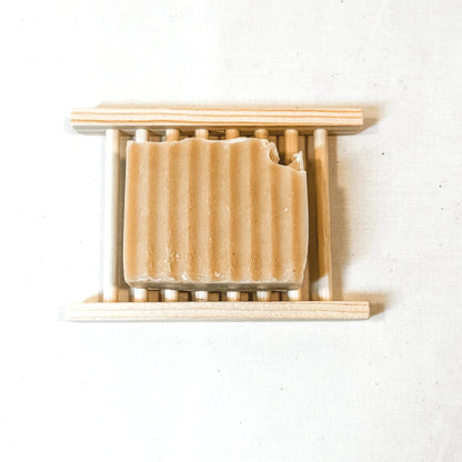Goat Milk Soap Gift Set with Sisal Bag & Bamboo Dish