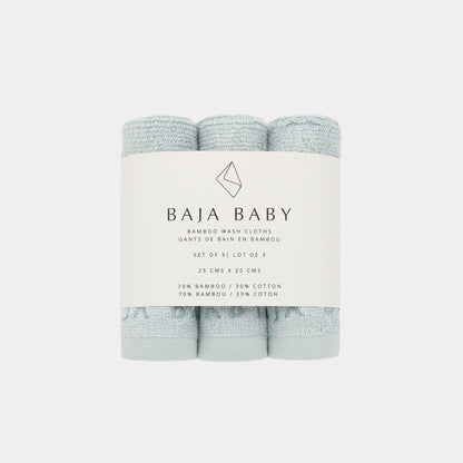 Bamboo/Cotton Wash Cloths | 3 Pack
