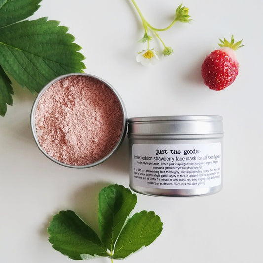 Restocked: Just the Goods limited edition vegan strawberry face mask for all skin types