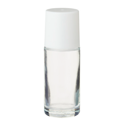 50 ml / 1.6 oz glass roll on bottle with cap