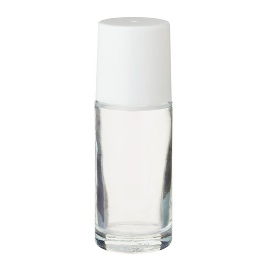 50 ml / 1.6 oz glass roll on bottle with cap