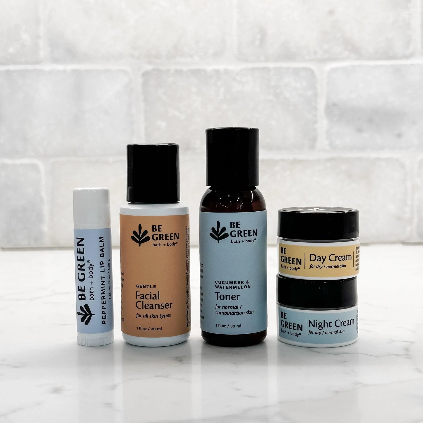 Travel Facial Care Minis & Lip Balm Gift Set
